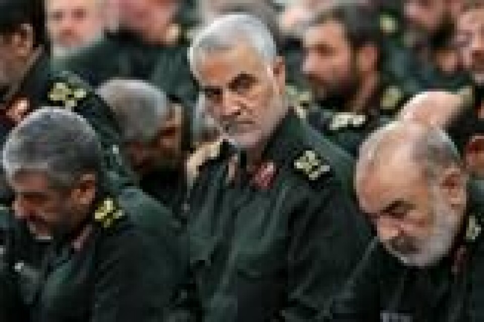 Sjefen for den iranske Quds-styrken, generalmajor Qasem Soleimani, ble drept i et amerikansk droneangrep i Irak i januar i fjor. Sjefen for den iranske Quds-styrken, generalmajor Qasem Soleimani, ble drept i et amerikansk droneangrep i Irak i januar i fjor. Foto: NTB scanpix