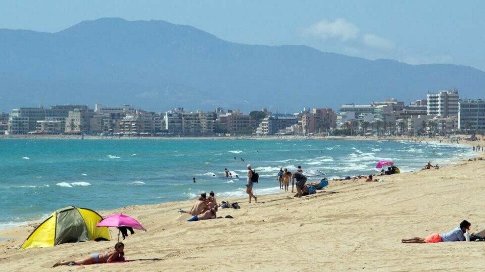 Palma Beach på Mallorca.