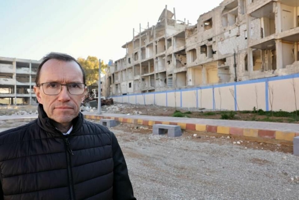 Utenriksminister Espen Barth Eide (Ap) er søndag på besøk i Damaskus i Syria.