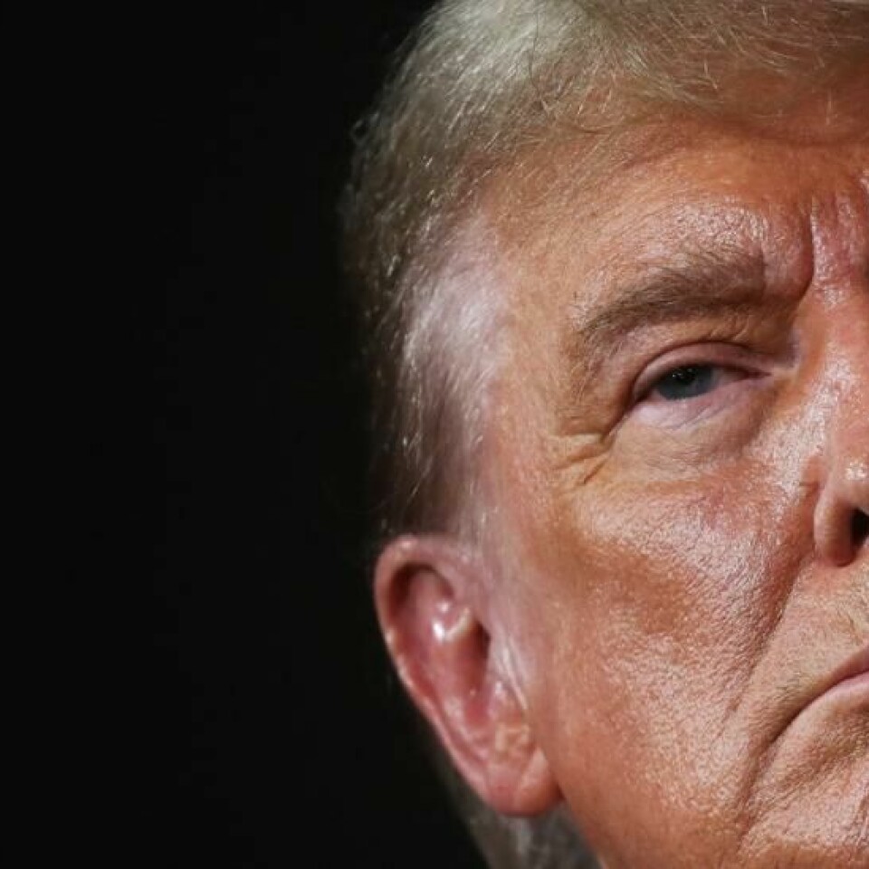 USAs tidligere president Donald Trump på et valgkamparrangement 2. april 2024 i Grand Rapids, Michigan.
