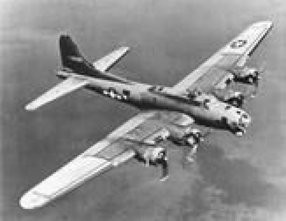 Bildet viser en Boeing B-17, også kjent som «flying fortress». Bildet viser en Boeing B-17, også kjent som «flying fortress». Foto: Wikimedia Commons