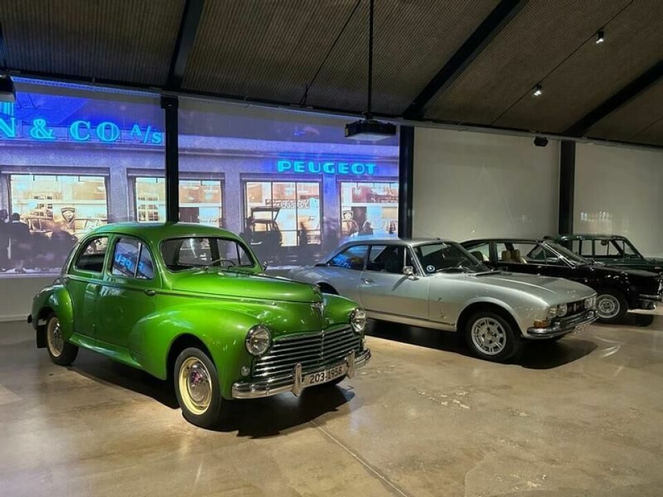 K.W. Bruun & Co A/S var (blant mye annet) dansk Peugeot-importør, og en hel avdeling i museet er viet merket og dets danske historie. FOTO: IVAR ENGERUD K.W. Bruun & Co A/S var (blant mye annet) dansk Peugeot-importør, og en hel avdeling i museet er viet merket og dets danske historie. FOTO: IVAR ENGERUD