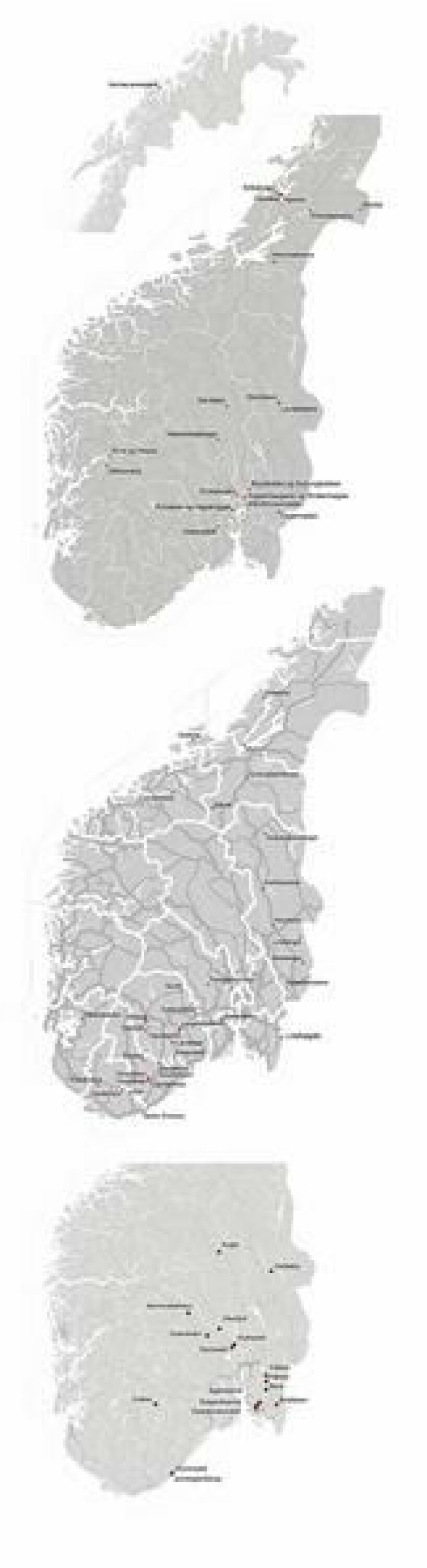 Vernede områder i 2016. Vernede områder i 2016.