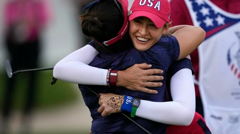 Nelly Korda har storspilt for USA på første dag av Solheim Cup. Foto: Matt York /A P / NTB