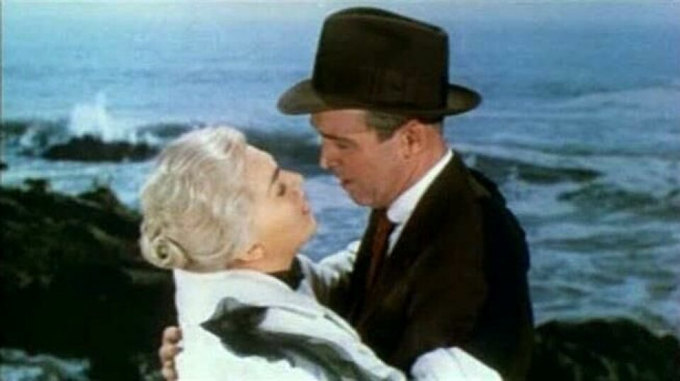 Kim Novak og James Stewart i Vertigo (1958). Kim Novak og James Stewart i Vertigo (1958). Foto: Alfred J. Hitchcock Productions