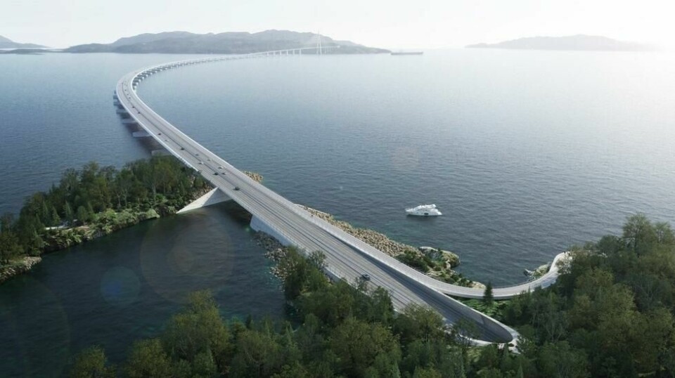 Gigaprosjektet Hordfast inkluderer en kjempebro over Bjørnafjorden. Veien skal også erstatte flere ferjeforbindelser og redusere reisetiden mellom Bergen og Stavanger til om lag to timer.
