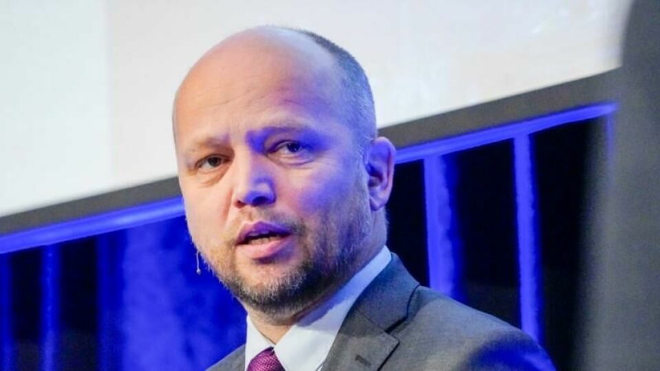 Finansminister Trygve Slagsvold Vedums departement beklager etter grov regnefeil.