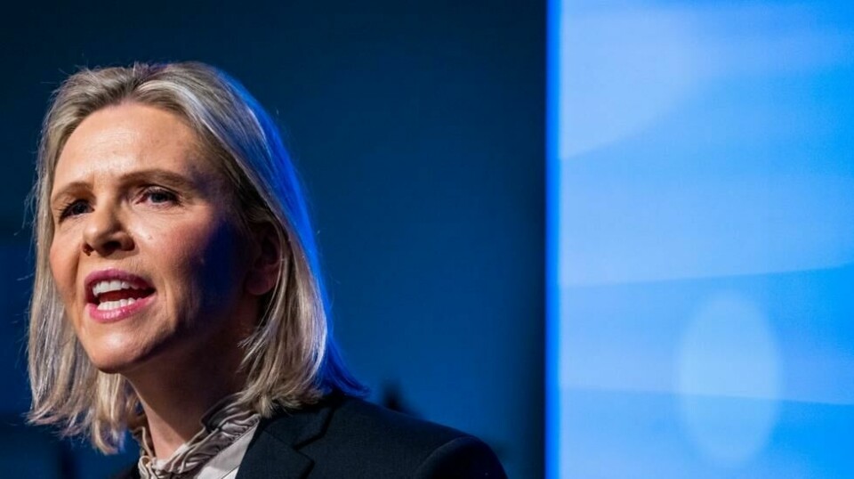 Fremskrittspartiets Sylvi Listhaug holdt, sammen med og Ketil Solvik-Olsen, pressekonferanse i Stortinget i Oslo fredag formiddag.