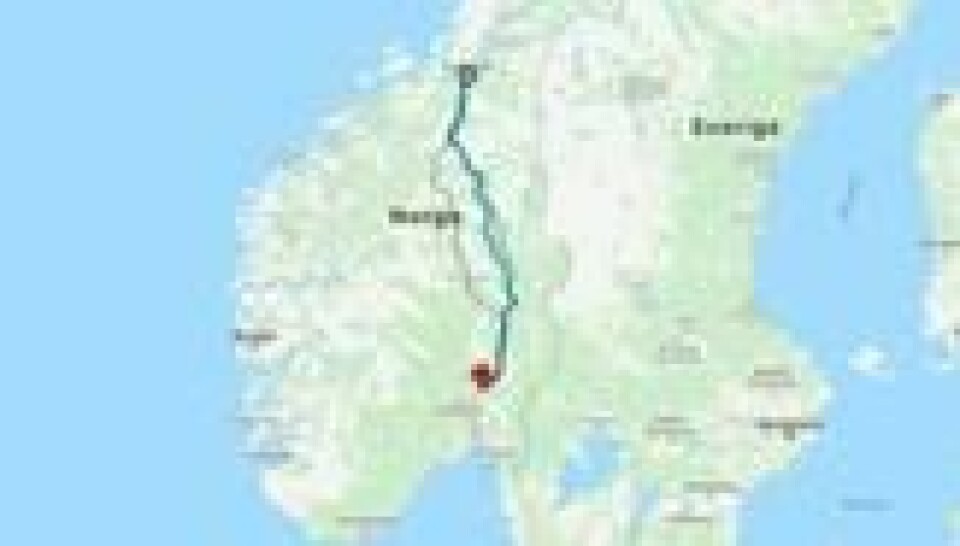 UTEN FEMTEGIR: Kjell Børge Vatne og kona kjørte fra Trondheim til Oslo uten femtegir. Distansen tilsvarer nærmere 500 kilometer. UTEN FEMTEGIR: Kjell Børge Vatne og kona kjørte fra Trondheim til Oslo uten femtegir. Distansen tilsvarer nærmere 500 kilometer. Foto: NAF reiseplanlegger