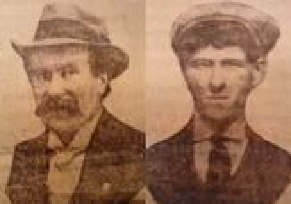 Sammen med Selmer (14), mistet Theodor Homme (40, t.v.) og Johan (19) livet i tjernet Kalven. Men var det en drukningsulykke? Sammen med Selmer (14), mistet Theodor Homme (40, t.v.) og Johan (19) livet i tjernet Kalven. Men var det en drukningsulykke?