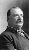 Grover Cleveland var USAs 22. og 24. president, 1885-89 og 1893-97. Det er nok grunnen til at listen bare har 44. plasser, selv om det har vært «45 presidenter». Scanpix/AP.