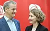 Jonas Gahr Støre og Tuva Moflag. Foto: Arbeiderpartiet