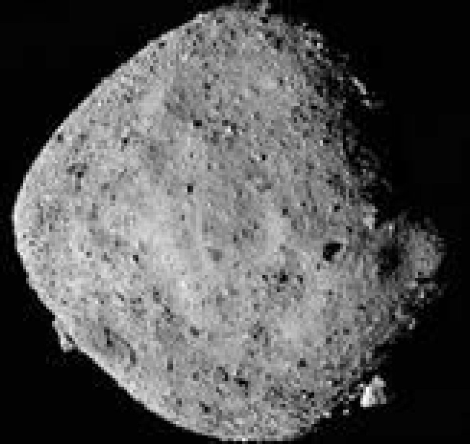 Asteroiden «Bennu» fra en distanse på 124 kilometer. Foto: NTB / AFP / NASA Asteroiden «Bennu» fra en distanse på 124 kilometer. Foto: NTB / AFP / NASA