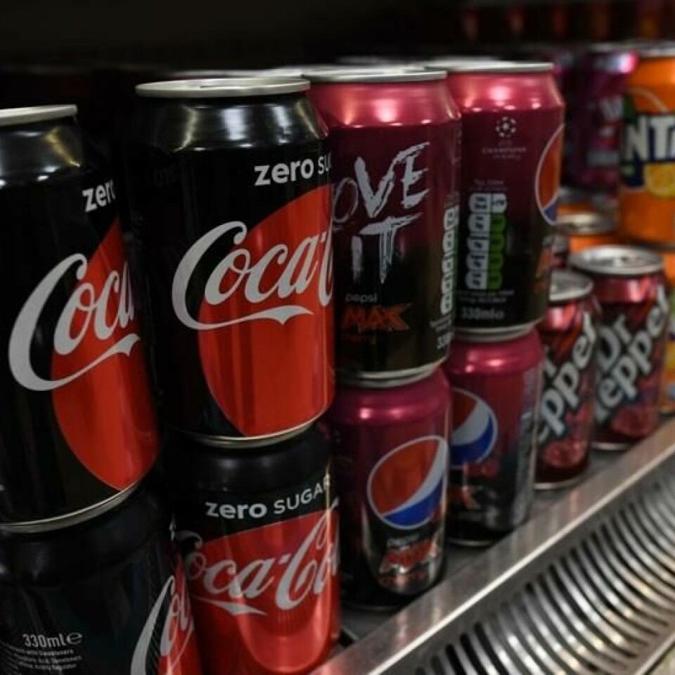 Sukkerfri brus som Coca Zero rammes av sukkeravgiften.