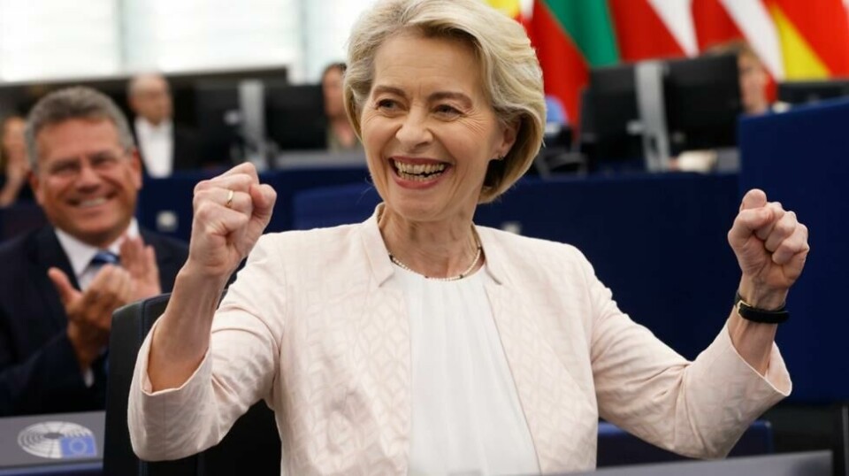 En klar seier til Ursula von der Leyen da EU-parlamentet gjenvalgte henne som leder for EU-kommisjonen i fem nye år.
