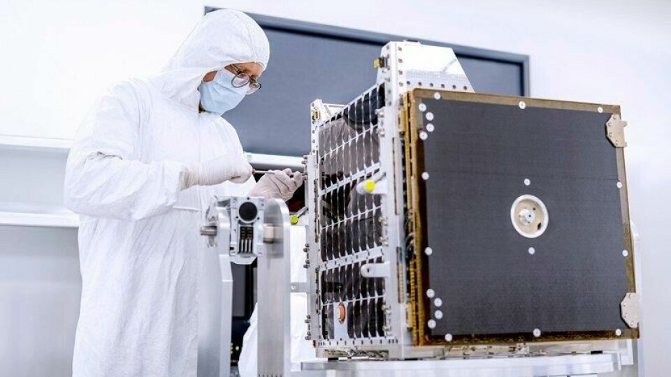 Kongsberg skal levere 280 mikrosatellitter til SpinLaunchs kommunikasjonskonstellasjon. Handout. Bildet inngår i NTBs tilbud til abonnenter på nyhetsfoto. Bildet skal kun benyttes i forbindelse med angitt sak.
