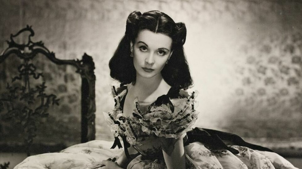 I rollen som sørstatsskjønnheten Scarlet O'Hara ble Vivien Leigh tidenes største kvinnelige stjerne i tidens største film - «Tatt av vinden» (1939). Foto: MGM