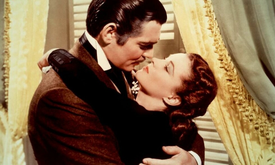 Rhett Butlers avslutningsreplikk «For å være ærlig, kjære, så bryr jeg meg ikke» ble i 2005 kåret til den beste filmreplikken i amerikansk filmhistorie i kåringen AFI's 100 Years…100 Movie Quotes. Foto: MGM Rhett Butlers avslutningsreplikk «For å være ærlig, kjære, så bryr jeg meg ikke» ble i 2005 kåret til den beste filmreplikken i amerikansk filmhistorie i kåringen AFI's 100 Years…100 Movie Quotes. Foto: MGM