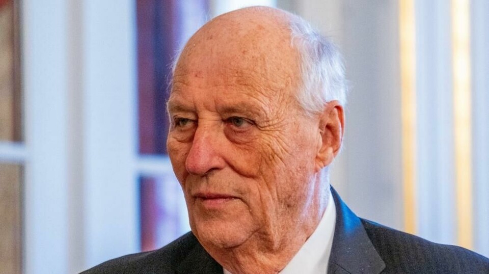 – På vegne av det norske folk vil jeg uttrykke den dypeste medfølelse og solidaritet med Islands befolkning i den krevende tiden dere står i, skriver kong Harald i en hilsen til Islands president. Foto: Emilie Holtet / NTB