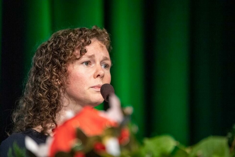 MDG-nestleder Ingrid Liland mener helseminister Ingvild Kjerkol (Ap) må komme på banen og forklare seg i saken om sin masteroppgave. MDG-nestleder Ingrid Liland mener helseminister Ingvild Kjerkol (Ap) må komme på banen og forklare seg i saken om sin masteroppgave. Foto: Annika Byrde / NTB