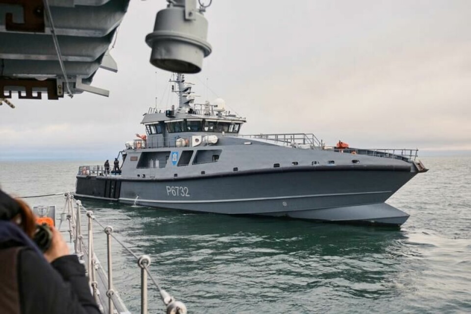 Estiske marinefartøy på patrulje i Østersjøen, som et ledd i Natos økte nærvær i området.