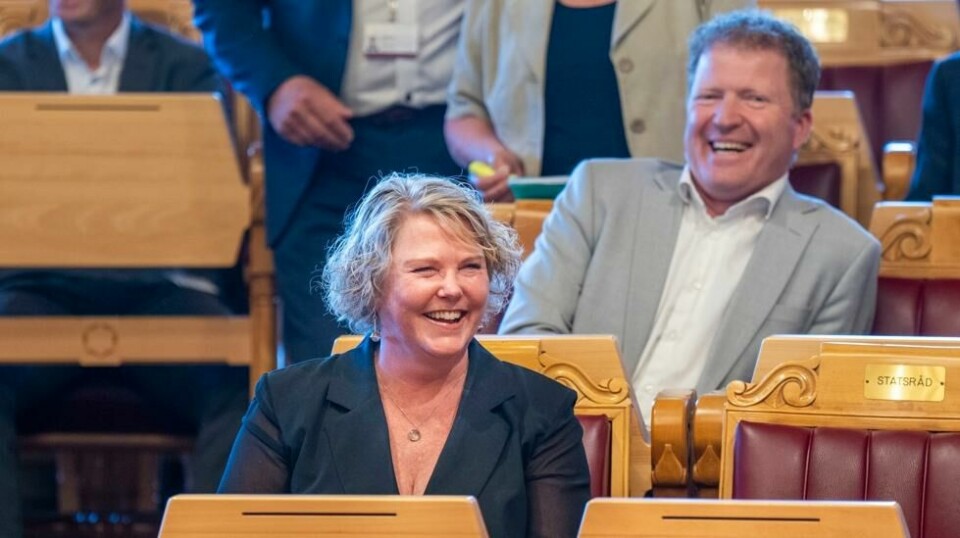 Utviklingsminister Anne Beathe Kristiansen Tvinnereim under Stortingets spørretime tidligere i år.