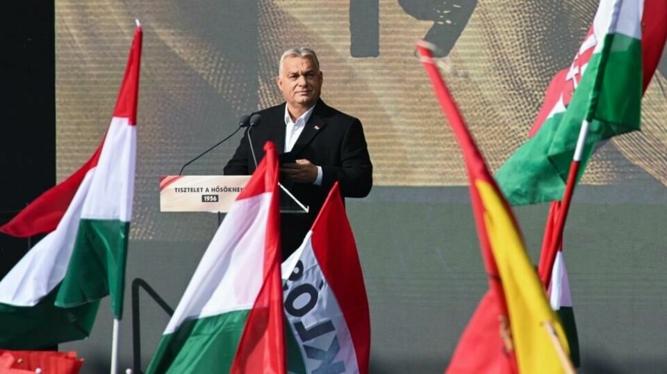 Ungarns statsminister Viktor Orban gikk hardt ut mot EU i en tale onsdag. Foto: AP / NTB