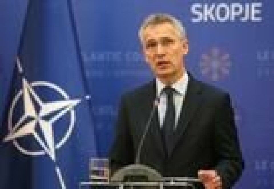 NATOs generalsekretær Jens Stoltenberg. Foto: Boris Grdanoski / AP. NATOs generalsekretær Jens Stoltenberg. Foto: Boris Grdanoski / AP. Foto: NTB scanpix