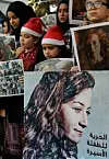 Libanesere og palestinere demonstrerer for løslatelsen av Ahed Tamimi i Beirut 26. desember. Scanpix/AFP.