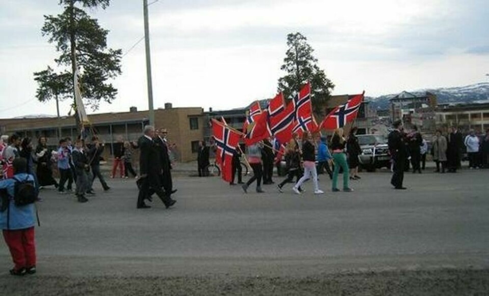 17. mai-tog i Finnmarks største by, Alta. 17. mai-tog i Finnmarks største by, Alta. Foto: Alta kommune