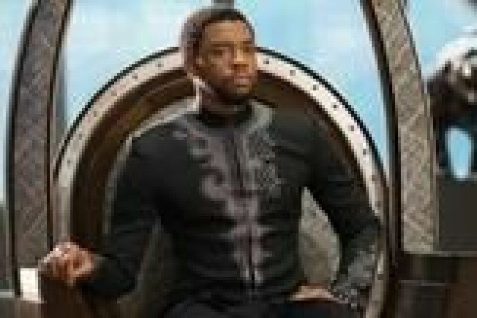 Chadwick Boseman i en scene fra Marvel Studios film «Black Panther», som har blitt en kjempesuksess. Chadwick Boseman i en scene fra Marvel Studios film «Black Panther», som har blitt en kjempesuksess. Foto: Matt Kennedy / AP