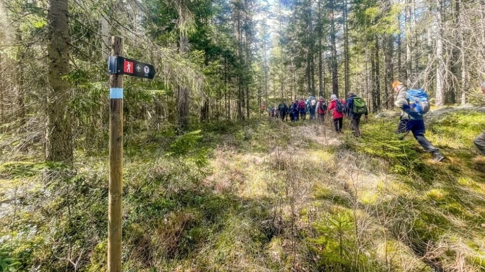 Mange ville være med på åpningsturen sist helg.