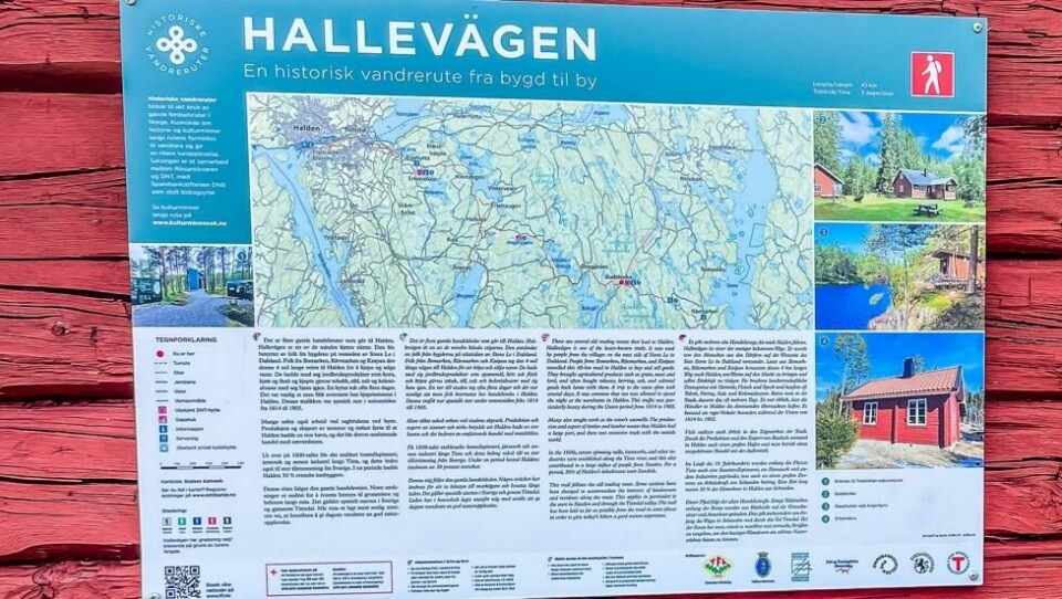 Hallevägen er en ny historisk vandrerute. Et samarbeid mellom Riksantikvaren og DNT. Hallevägen er en ny historisk vandrerute. Et samarbeid mellom Riksantikvaren og DNT. Foto: Louise Brunborg-Næss, DNT
