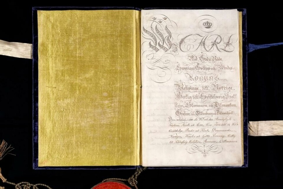 Kieltraktaten endret Norges skjebne. 434 år under dansk styre var over, da kong Frederik VI gikk med på å avstå fra den norske tronen. Kieltraktaten endret Norges skjebne. 434 år under dansk styre var over, da kong Frederik VI gikk med på å avstå fra den norske tronen. Foto: Rigsarkivet