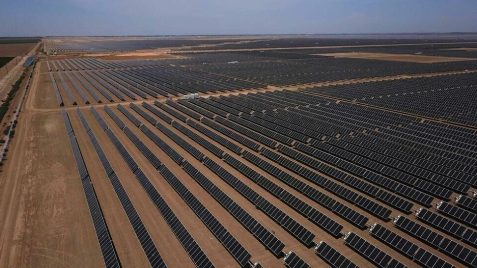 Løsningen ligger i fornybar energi, men europeiske ledere sitter på gjerdet. Bildet viser solcellepanel i California. Løsningen ligger i fornybar energi, men europeiske ledere sitter på gjerdet. Bildet viser solcellepanel i California. Foto: Robyn Beck / AFP/NTB