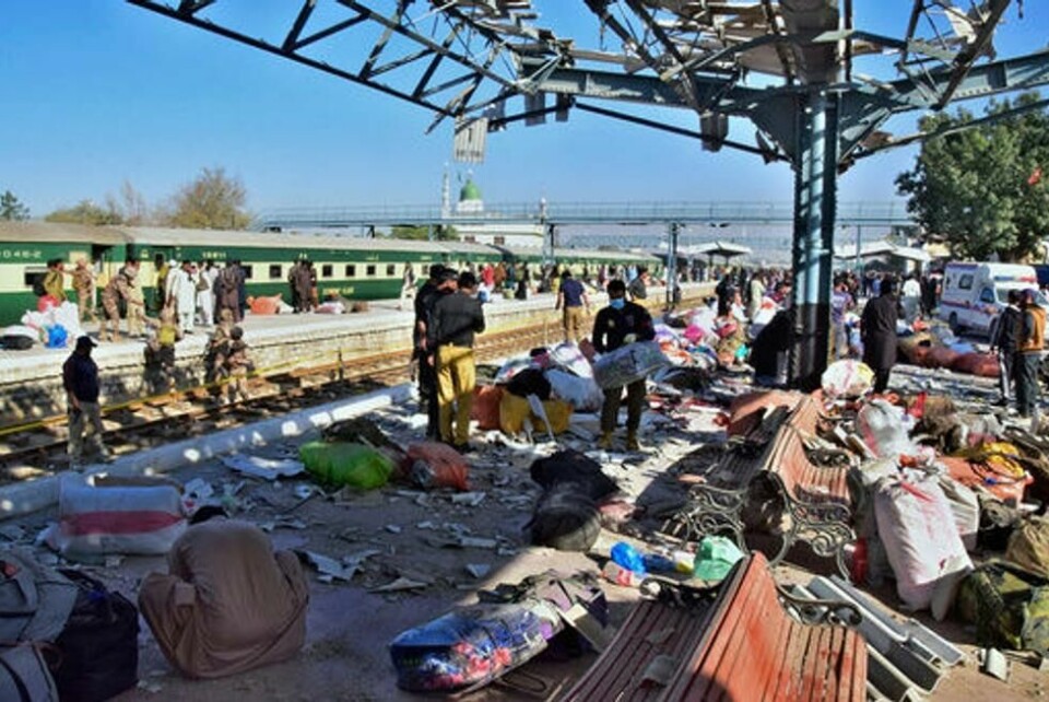 Separatistgruppen Balutsjistans frigjøringshær (BLA) hevder å stå bak selvmordsangrepet på en togstasjon i Quetta sørvest i Pakistan lørdag. Foto: AP / NTB Separatistgruppen Balutsjistans frigjøringshær (BLA) hevder å stå bak selvmordsangrepet på en togstasjon i Quetta sørvest i Pakistan lørdag. Foto: AP / NTB