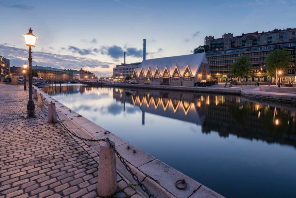 Den historiske og vakre Feskekörka er snart ferdig restaurert. Den historiske og vakre Feskekörka er snart ferdig restaurert. Foto: Anders Wester