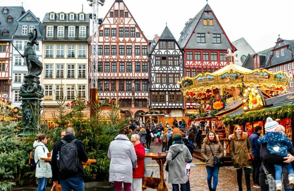 Frankfurt har seilt opp som et attraktivt mål for nordmenn som ønsker å ferire jul i en europeisk storby, viser Tickets julereisestatistikk. Frankfurt har seilt opp som et attraktivt mål for nordmenn som ønsker å ferire jul i en europeisk storby, viser Tickets julereisestatistikk. Foto: Dreamstime