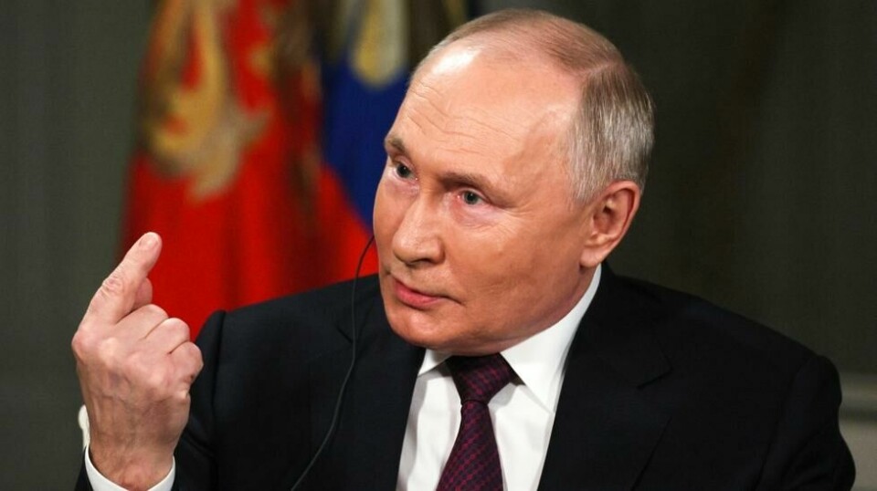 Vladimir Putin er ikke spesielt fornøyd med at støttepakken til Ukraina ble vedtatt i Representantenes hus. Foto: Gavriil Grigorov / Sputnik / Kreml via AP / NTB