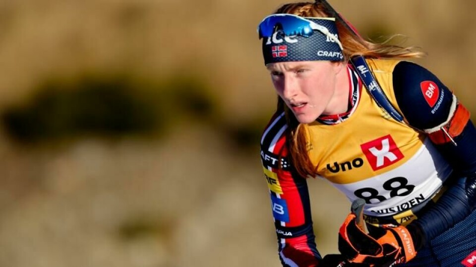 Maren Kirkeeide har fått et gjennombrudd på toppnivå i helgen, men en skytesprekk ødela for henne på søndagens fellesstart.