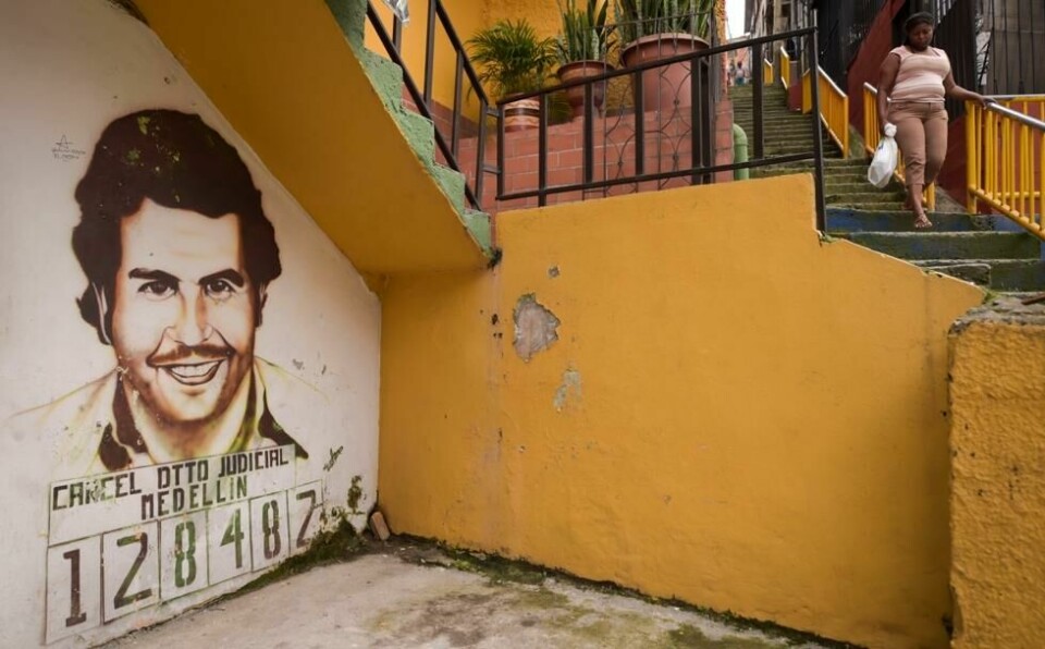 For mange i hjembyen Medellin er Pablo Escobar fortsatt ansett som en helt, 30 år etter sin død. For mange i hjembyen Medellin er Pablo Escobar fortsatt ansett som en helt, 30 år etter sin død. Foto: Raul Arboleda / AFP