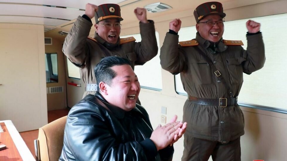 Det er ingen tvil om at president Kim Jong-Un var fornøyd etter testen. Det er ingen tvil om at president Kim Jong-Un var fornøyd etter testen. Foto: AFP / NTB