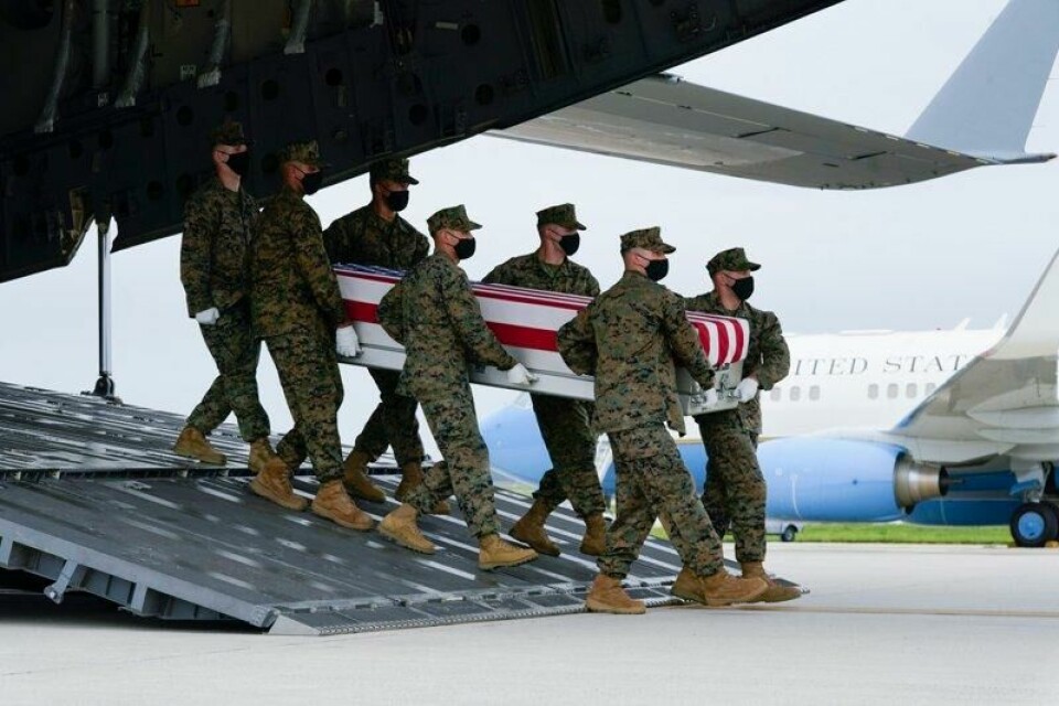 13 amerikanske soldater ble drept i angrepet ved flyplassen i Kabul i august 2021.