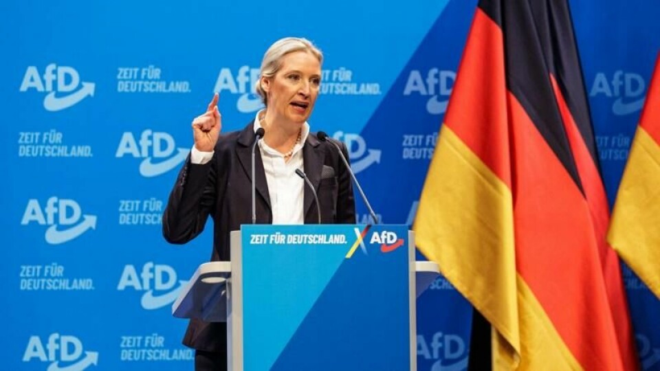 Alice Weidel ble på AfDs landsmøte lørdag ved akklamasjon valgt som partiet statsministerkandidat.