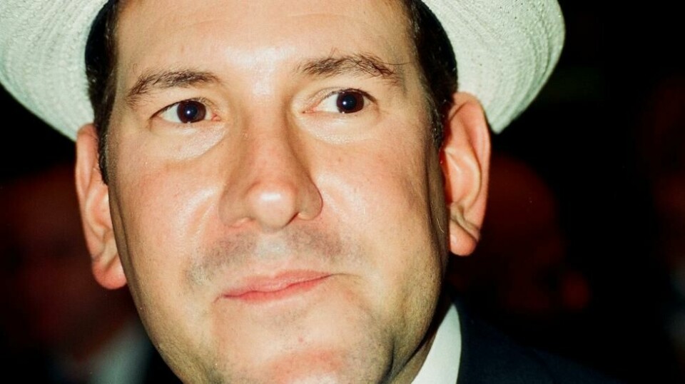 Matt Drudge avbildet i Washington D.C i 1996