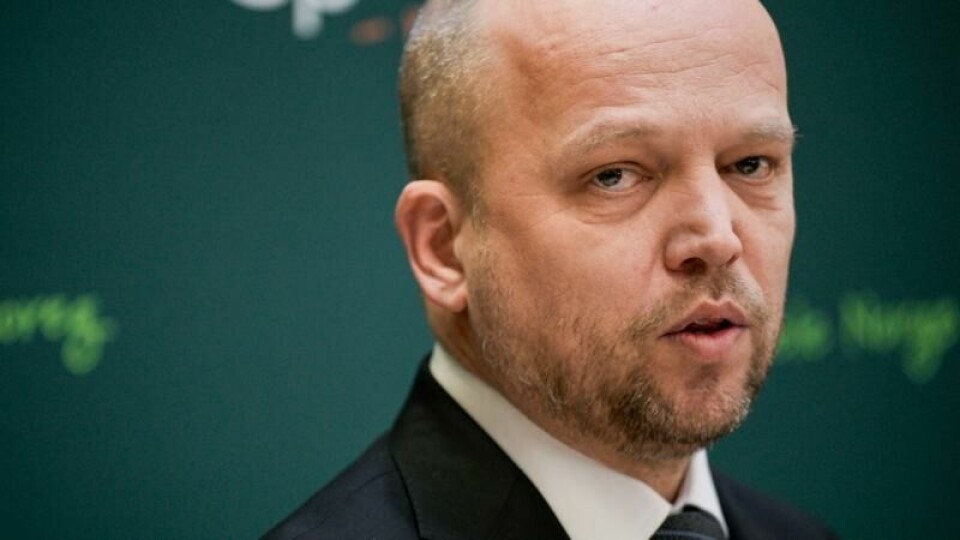 Avtroppende finansminister og Sp-leder Trygve Slagsvold Vedum vil ha mer strømdebatt.