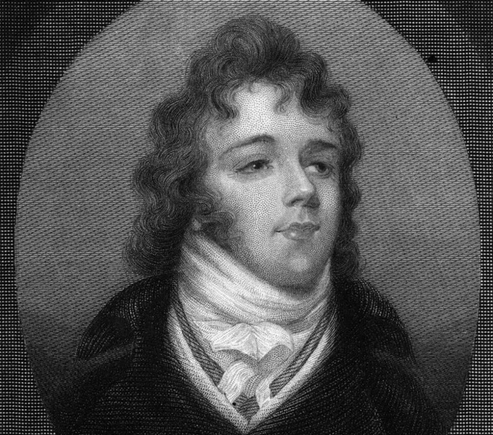Beau Brummell med sitt halsplagg. Beau Brummell med sitt halsplagg. Foto: Offentlig eiendom / Wikimedia Commons