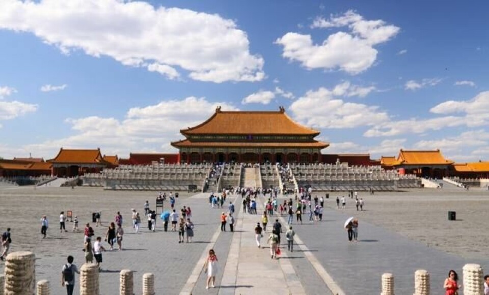 Den himmelske freds plass, som leder til palasset Den forbudte by. Den himmelske freds plass, som leder til palasset Den forbudte by. Foto: Shutterstock