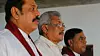 Brødrene Mahinda, Gotabaya og Basil Rajapaksa. Foto: Eranga Jayawardena / AP/NTB