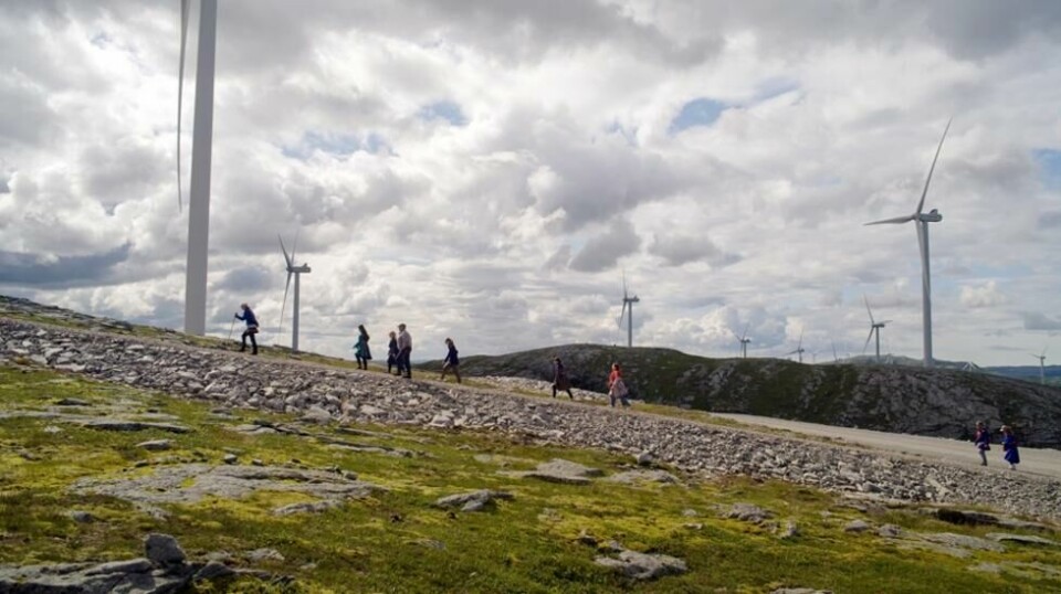 «Å kjempe mot vindmøller» er tittelen på filmskaperen Håvard Bustnes' nye dokumentar om Fosen-konflikten. Foto: UpNorth Film / Handout / NTB